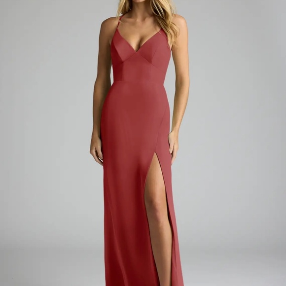 Azazie Terracotta Dress - Picture 1 of 4